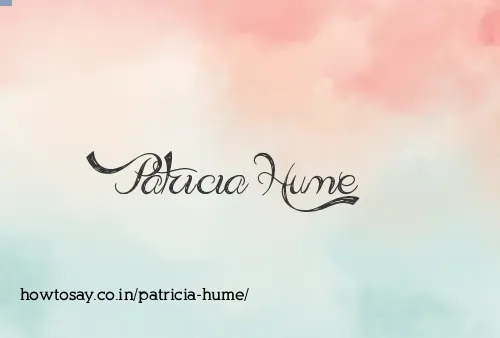 Patricia Hume