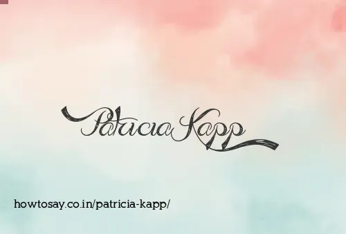 Patricia Kapp