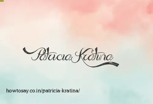 Patricia Kratina