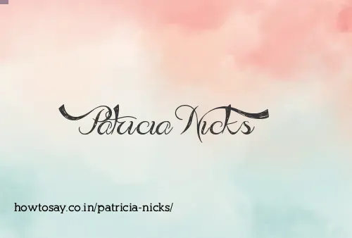 Patricia Nicks