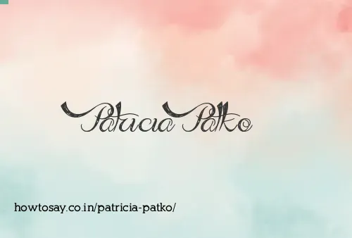 Patricia Patko