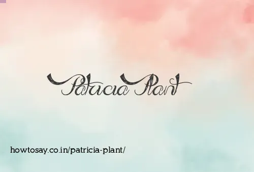 Patricia Plant