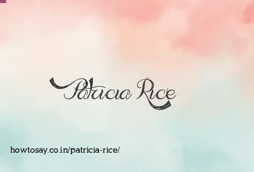Patricia Rice