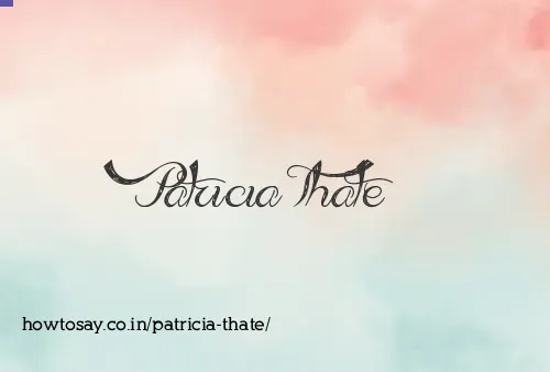 Patricia Thate