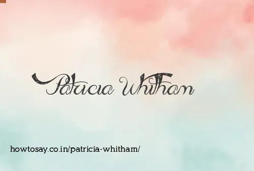 Patricia Whitham
