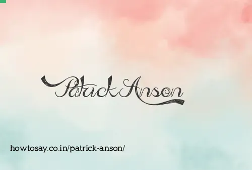 Patrick Anson