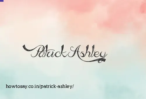 Patrick Ashley