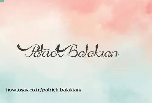 Patrick Balakian
