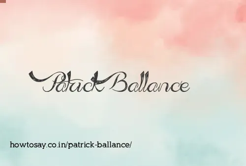 Patrick Ballance
