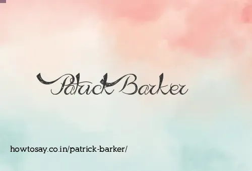 Patrick Barker