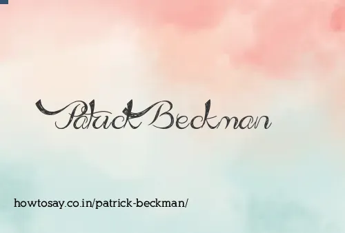 Patrick Beckman