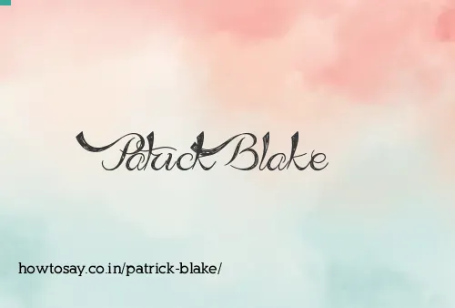 Patrick Blake