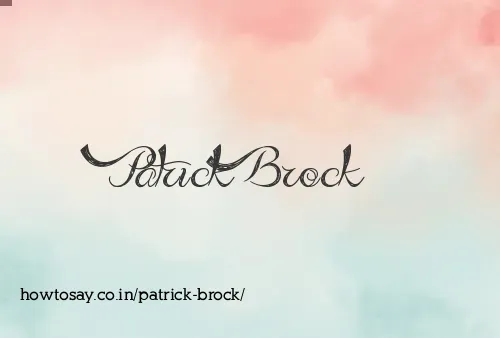 Patrick Brock