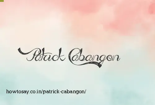 Patrick Cabangon