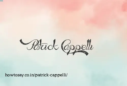 Patrick Cappelli