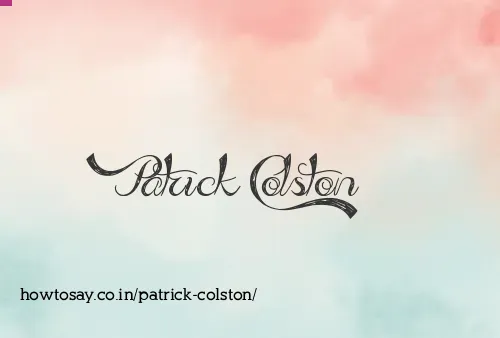 Patrick Colston