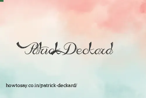 Patrick Deckard