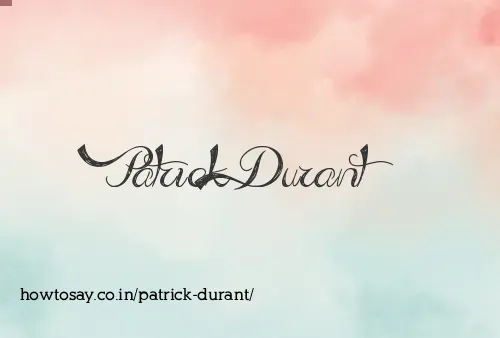 Patrick Durant