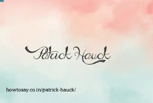 Patrick Hauck