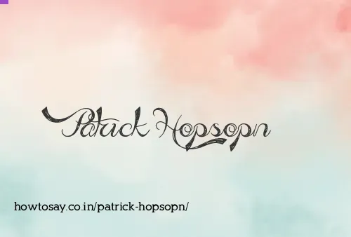 Patrick Hopsopn