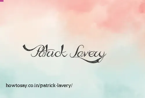 Patrick Lavery