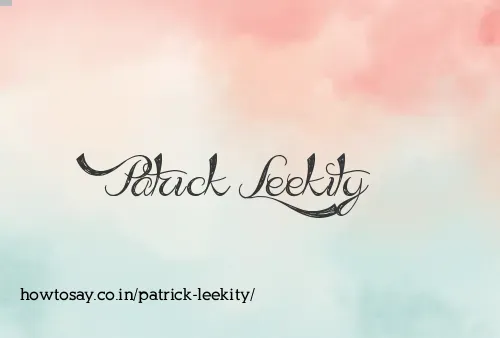 Patrick Leekity