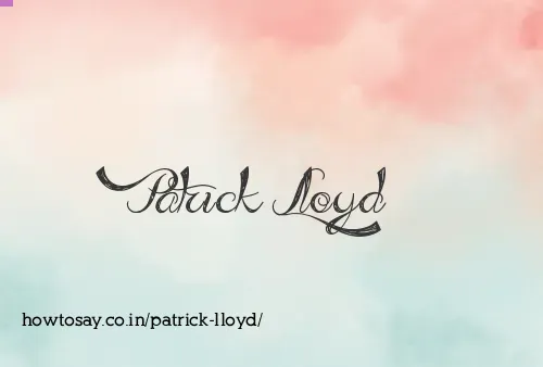 Patrick Lloyd