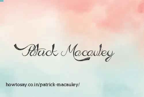 Patrick Macauley
