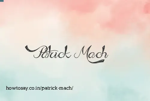 Patrick Mach