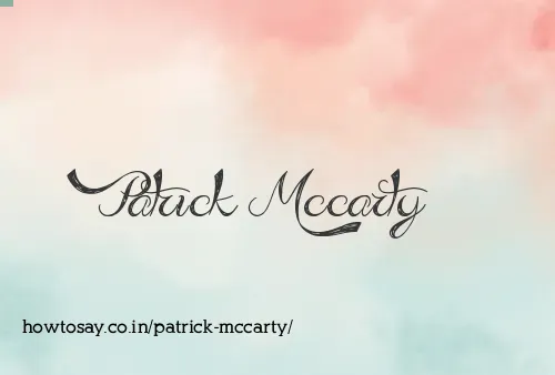 Patrick Mccarty
