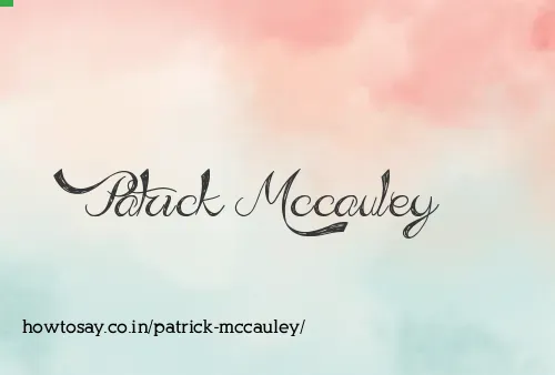 Patrick Mccauley
