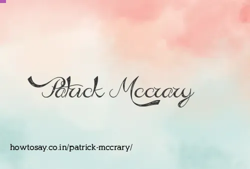 Patrick Mccrary