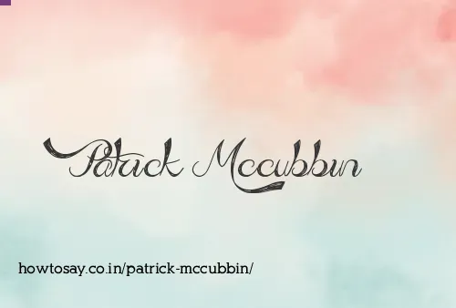 Patrick Mccubbin