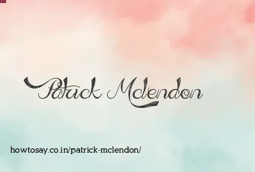Patrick Mclendon