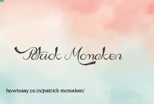 Patrick Mcmaken