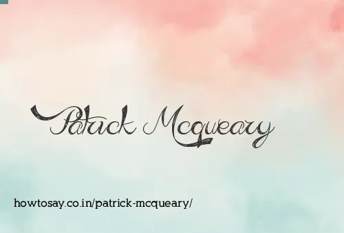 Patrick Mcqueary