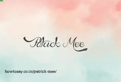 Patrick Mee