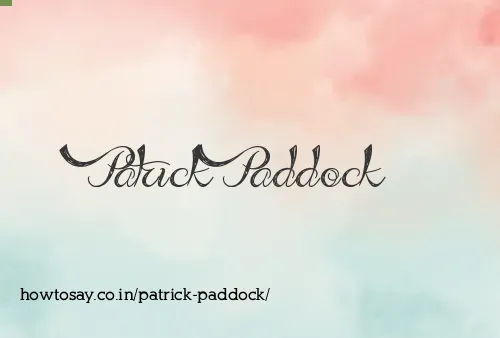 Patrick Paddock