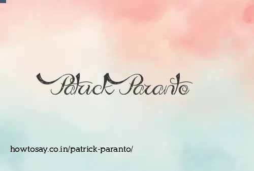Patrick Paranto