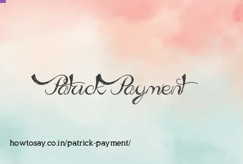 Patrick Payment