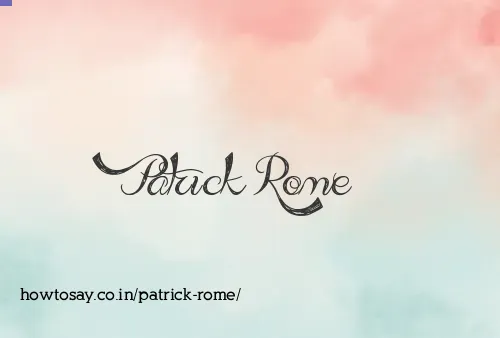 Patrick Rome