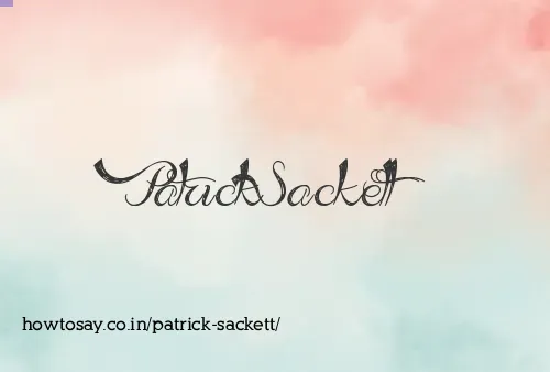 Patrick Sackett