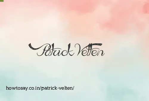 Patrick Velten
