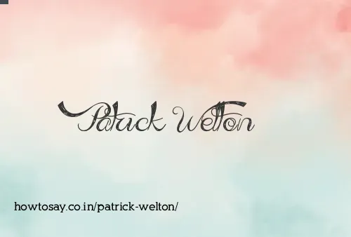 Patrick Welton