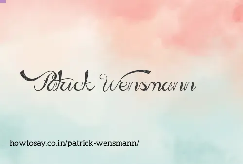 Patrick Wensmann