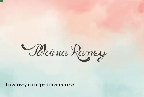 Patrinia Ramey