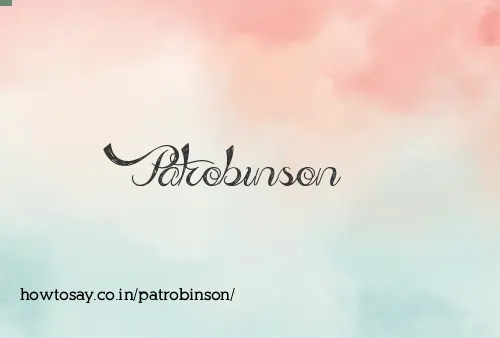 Patrobinson