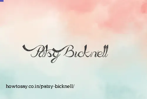 Patsy Bicknell
