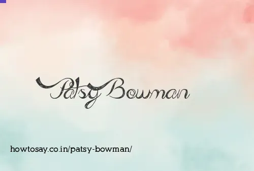 Patsy Bowman