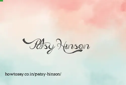 Patsy Hinson
